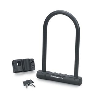 Masterlock - Antivol U - 180 mm - Diametre 12 mm - Corps Acier - Noir