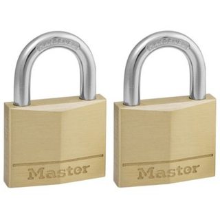 Cadenas à clé laiton Masterlock 40 mm 2 pièces