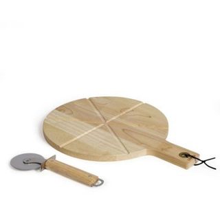 Planche à pizza LIVOO MES138 40x30x1,5 cm Bois d'hevea Beige