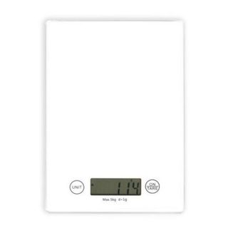 Balance de Cuisine Electronique de Precision  - LIVOO - DOM451W - Plateau en verre - 5 kg - Ultra slim
