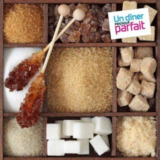 Lot de 20 Serviettes en Papier "Sucres" 38x38cm Naturel