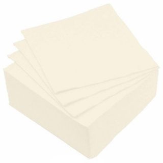 Lot de 40 Serviettes en Papier "Vitamine" 38x38cm Crème