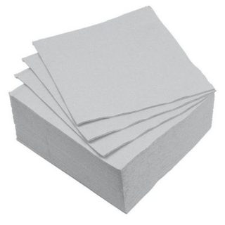 Lot de 40 Serviettes en Papier "Vitamine" 25x25cm Gris