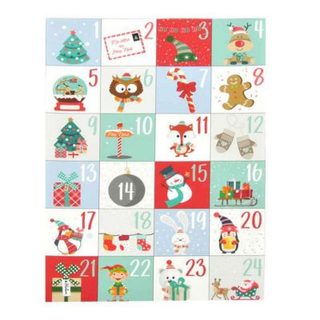 Stickers de Noël "Calendrier de l'Avent" Multicolore
