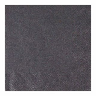 Lot de 20 Serviettes en Papier "Cocktail" 33x33cm Noir