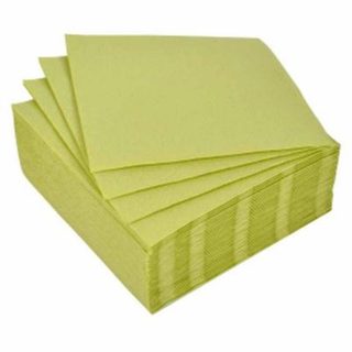 Lot de 40 Serviettes en Papier "Vitamine" 38x38cm Tilleul