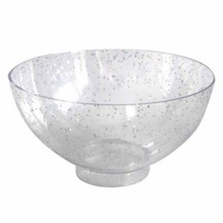 Lot de 25 Verrines Rondes en Plastique Réutilisable "Mini Apéritif" 50ml Argent