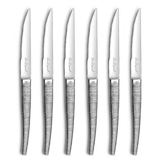 Set 6 Couteaux Steak  - Jet Textil par Lou Laguiole