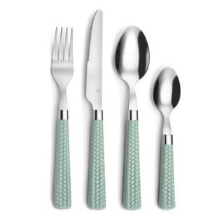 Ménagère 24 pièces  - Paille Vert d'eau par Pradel Essentiel