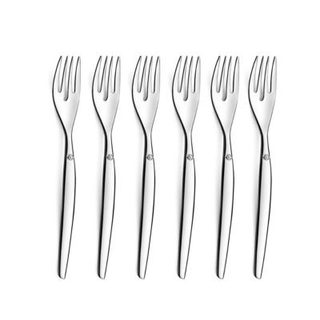Set 6 fourchettes à gâteau Inox - Jet par Lou Laguiole