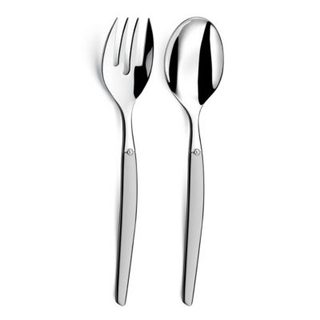 Set 2 couverts de service Inox - Jet Sablé par Lou Laguiole