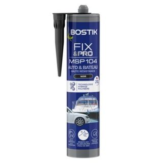 Mastic colle voitures et bateaux Bostik Fix&pro MSP 104 290 ml coloris noir