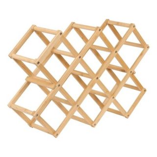 Range-bouteilles Bambou pliant 10 bouteilles - 5five