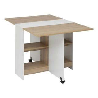 Table pliante 4 places Eat up blanc et bois - 5five