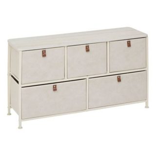 Commode basse Tissa beige 5 tiroirs - 5five