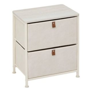 Chevet Tissa 2 tiroirs beige - 5five
