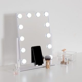 Miroir coiffeuse à poser éclairant LED et pivotant l. 35 x H. 43 cm 5Five