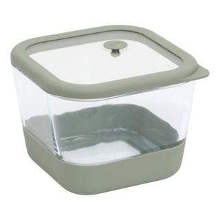 Boîte de conservation Siliglass carré 1,35L gris - 5five