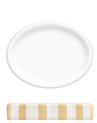 Porte-savon Strio rayures orange blé H3cm - 5five
