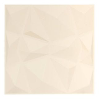 2 stickers muraux Oren géométrique 50x50cm blanc - Atmosphera Créateur d'intérieur