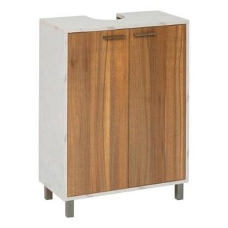 Meuble sous-lavabo Come 2 portes bois et effet marbre - 5five