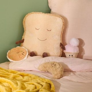 Coussin Toast Fraci 30x35cm Beige - Atmosphera Créateur d'intérieur