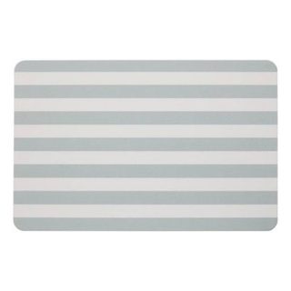 Tapis de bain Strio 39x60cm rayures vert céladon en diatomite - 5five