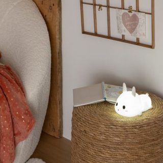 Veilleuse sur batterie lapin H.11cm - Atmosphera Créateur d'intérieur