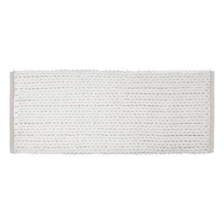 Tapis de salle de bains L.120 x l.50 cm 5Five gamme Colorama coloris blanc