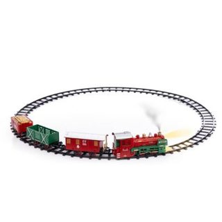 Train de noël à vapeur lumineux 20 pièces musical 1 led - feeric lights & christmas