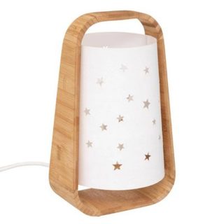 Lampe à poser étoiles H.28cm bambou - Atmosphera Créateur d'intérieur