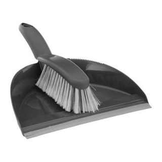 Ensemble pelle/balayette plastique gris - 5five