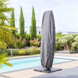 Housse de protection "Hambo" pour parasol décentré L 257x70x40cm en polyester - Hespéride