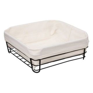 Corbeille en acier 25cm beige/noir - 5five