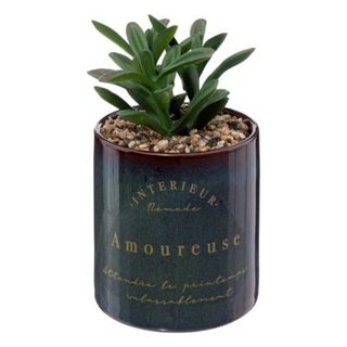 Plante artificielle "Bota" noir H10cm - Atmosphera Créateur d'intérieur