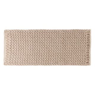 Tapis de salle de bains L.120 x l.50 cm 5Five gamme Colorama coloris beige