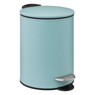 Poubelle de salle de bains 3L à pédale, bleu artic, 5Five
