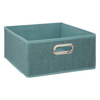 Panier velours 31x15cm "Mix N' Modul" bleu pétrole chiné - 5five