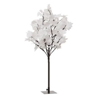 Arbre blanc lumineux 92 led h.90cm extérieur blanc chaud - feeric lights & christmas