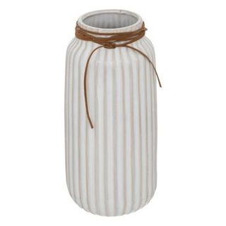 Vase "Le cafe bordelais" en céramique H28cm blanc - Atmosphera Créateur d'intérieur