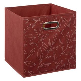 Panier tissu 31x31cm Rouge avec motifs "Mix 'n Modul" - 5five