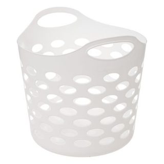 Panier à linge 28L, blanc, 5Five Flex