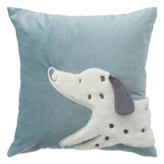 Coussin enfant Dalmatien 39x39cm bleu - Atmosphera