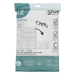 Lot de 2 sacs compresseurs "Air-cube" - 5five