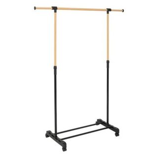 Portant à vêtements extensible effet bois - 5five