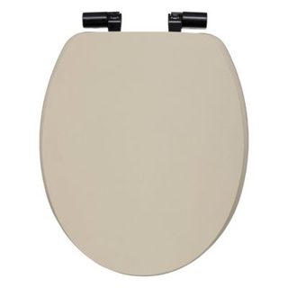 Abattant WC coloris lin à fermeture ralentie, 5Five Onyx