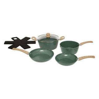 batterie de cuisine 7 pièces en aluminium forgé - 5five