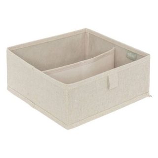 Rangement tiroir "Groomy" 2 compartiments beige 24x10,2cm - 5five