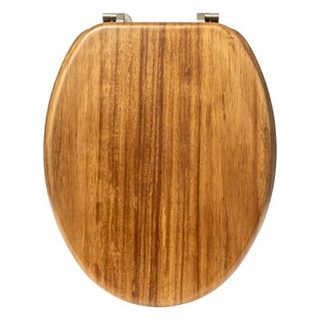 Abattant WC en acacia à fermeture standard, 5Five Modern