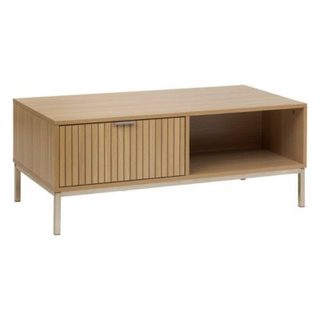 Table basse "Tasso" effet bois naturel 100x40cm - 5five